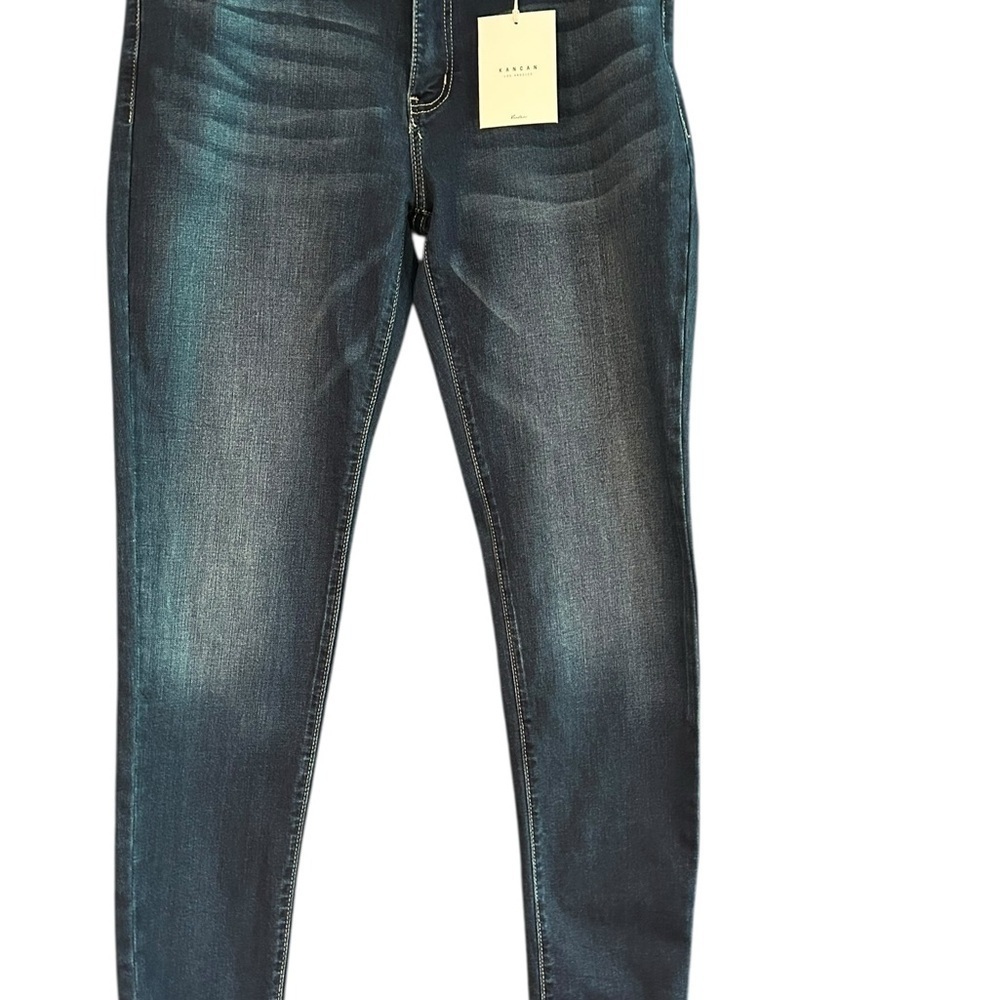 KanCan Blue Skinny Jeans with Vintage Wash